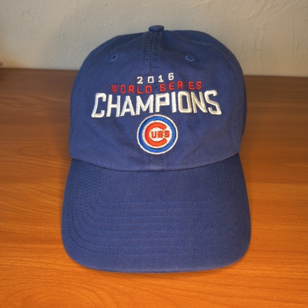 47 Brand Chicago Cubs 2016 World Series Adjustable Strapback Blue Cap